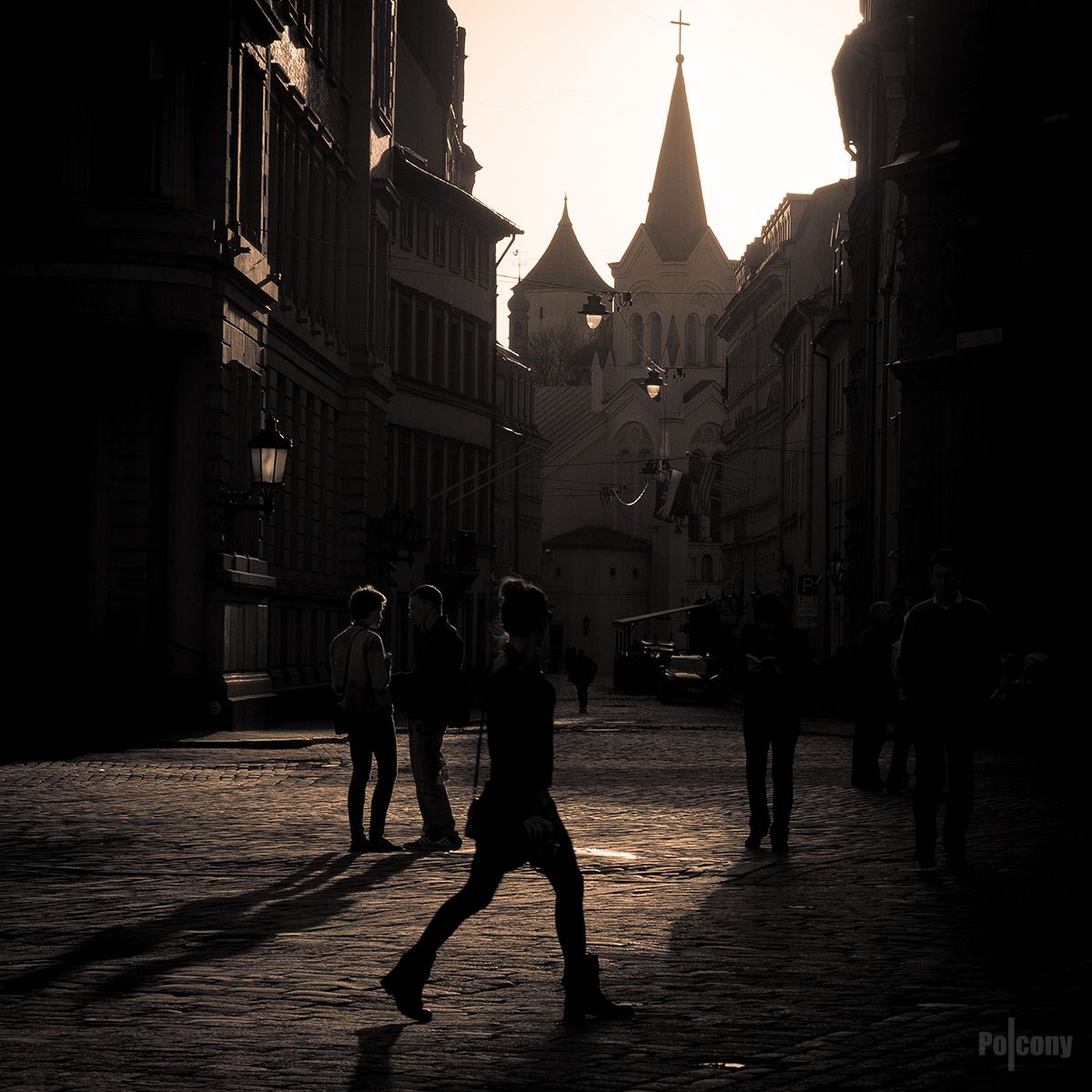 Crossing the Street in Riga