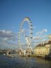 View on London Eye seen from Westminster side