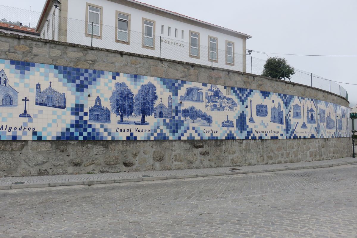 PORTUGAL - a tile panel in Fornos de Algodres  