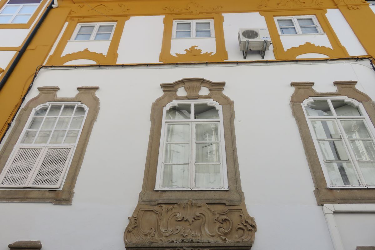 PORTUGAL - façade of a house in Penalva do Castelo