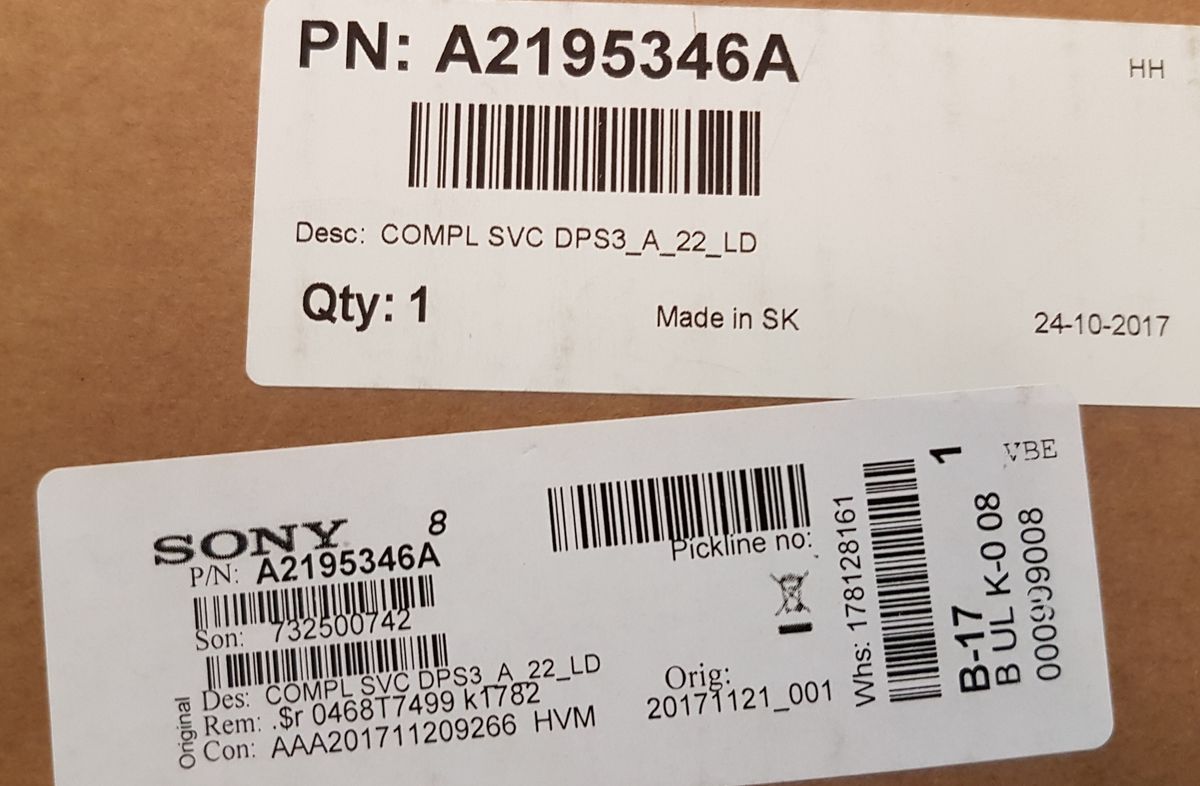 SONY Tv Bravia 4K Pièce Garantie .jpg