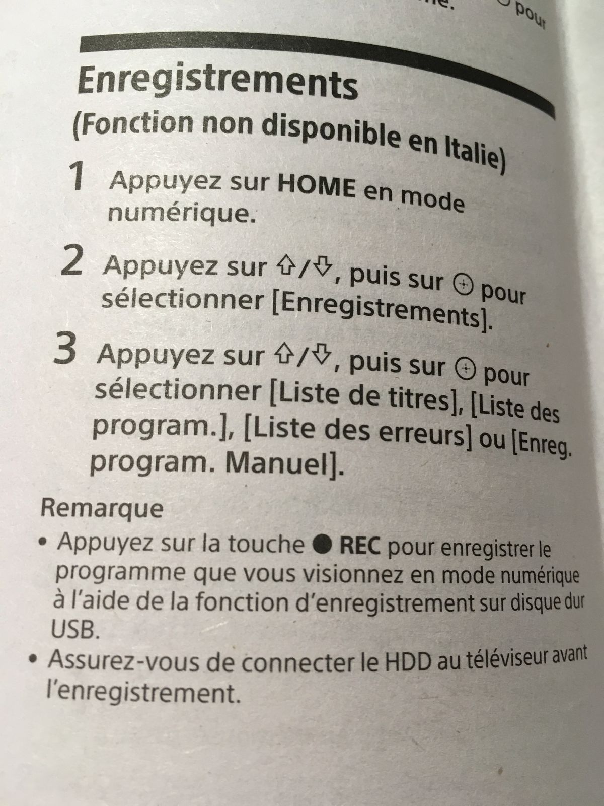 Les explications de Sony... Débrouillez-vous !