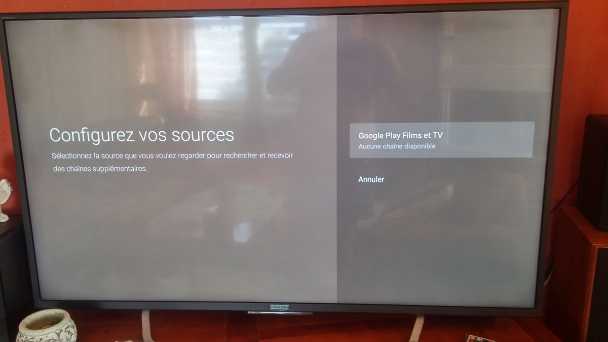 Tv Sony - après réinstallation paramètre d'usine