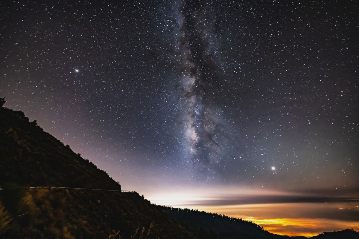 Here's my First Shot of the Milky Way after 17 years of Photography. I'm glad to introduce you the Result!     Please feel free to advise and comment my creation, it has been a real pleasure to live this experience over the clouds.