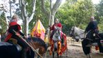 Knights in Pennautier, Languedoc, France