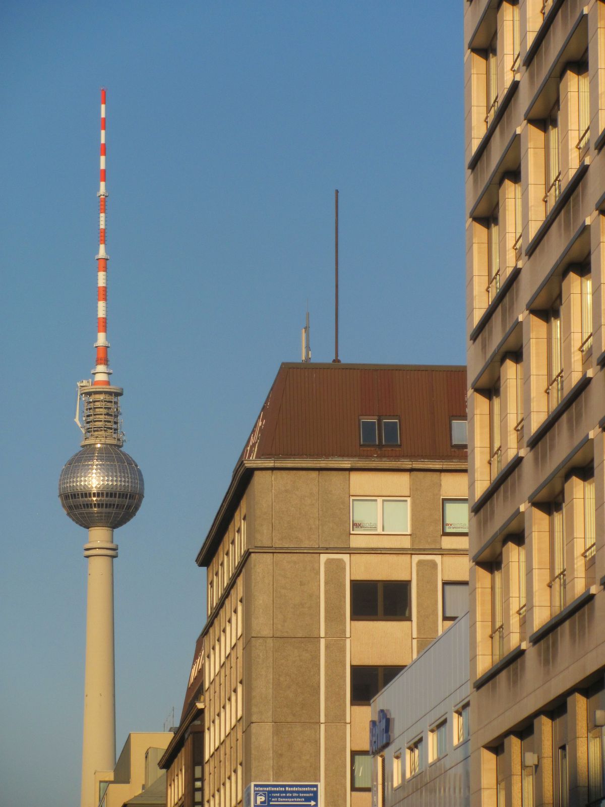 Berlin TV Tower by sunset