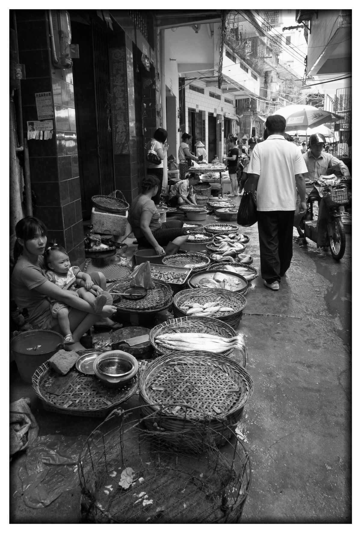 markt op Hainan, China